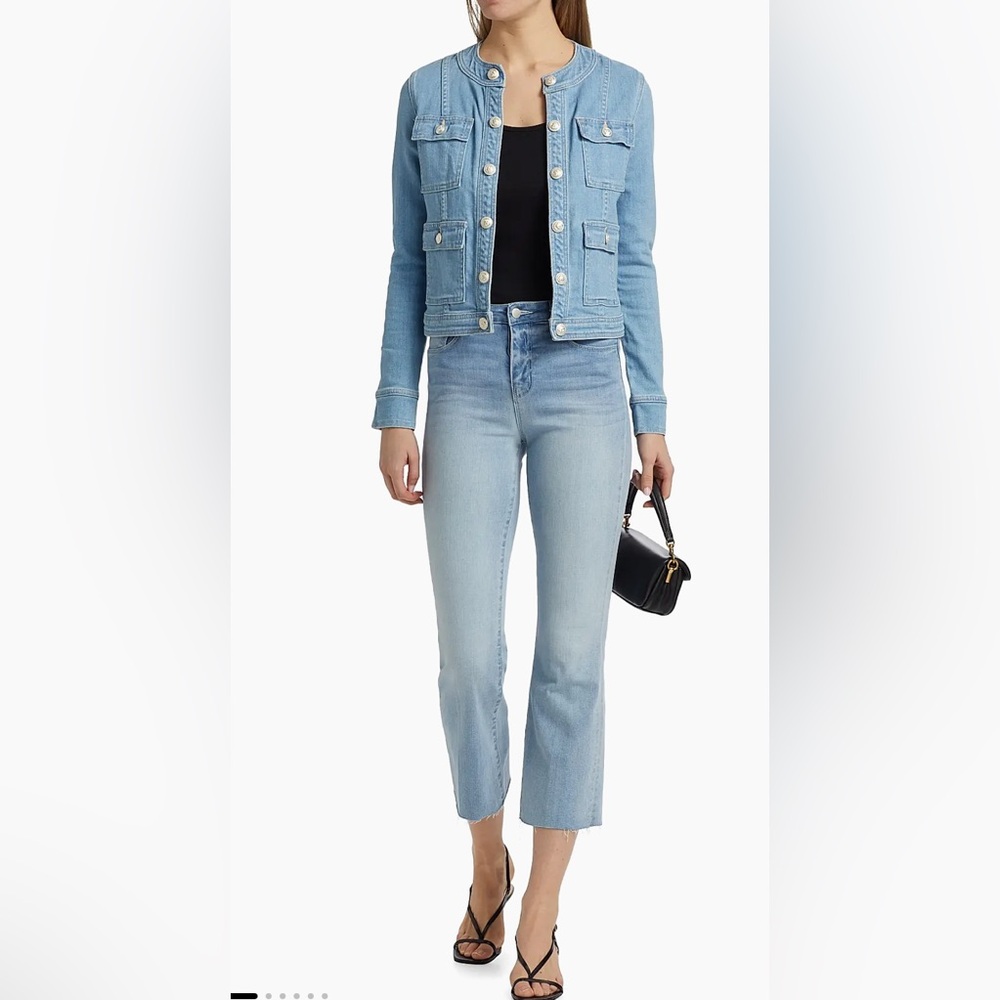 L’Agence Kendra High Rise Cropped Flare Alameda Jeans Pants Denim Size 26